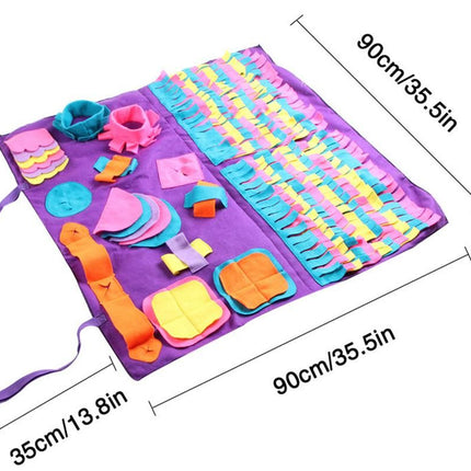 Dog Pet Nose Training Sniffing Pad Toys Blanket Game Feeding Cushion Snuffle Mat
