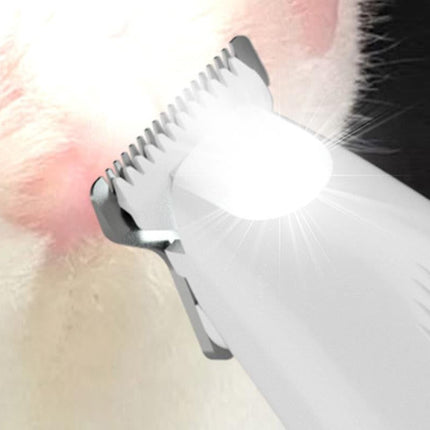 Electric Dog Paw Trimmer Digital Display Dual Speed Pet Groomer-White