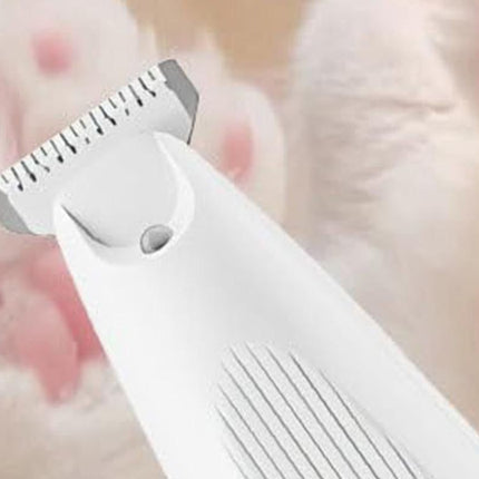 Electric Dog Paw Trimmer Digital Display Dual Speed Pet Groomer-White