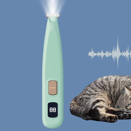 Electric Dog Paw Trimmer Digital Display Dual Speed Pet Groomer-Green