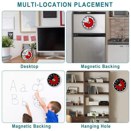 Stainless steel mechanical timer kitchen countdown timer portable mechanical timer red