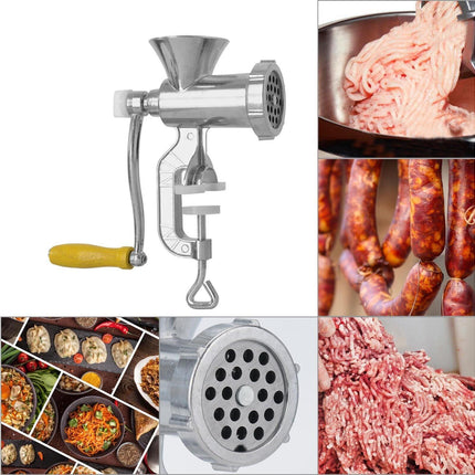Hand Sausage Filler Maker Manual Kitchen Meat Grinder Mincer Stuffer Table