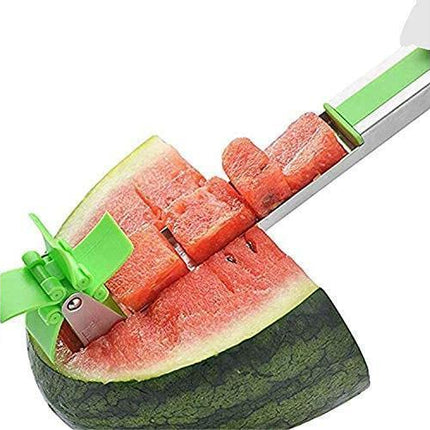 Watermelon Windmill Cutter - Stainless Steel Slicer - Green