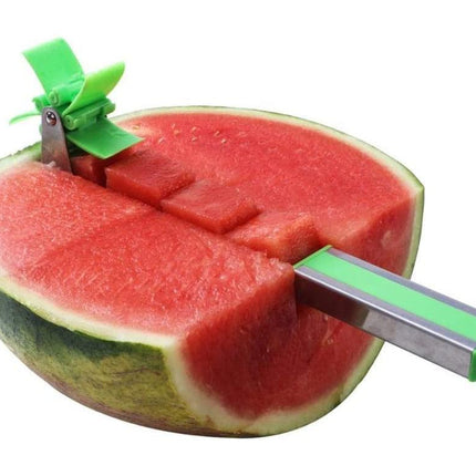 Watermelon Windmill Cutter - Stainless Steel Slicer - Green