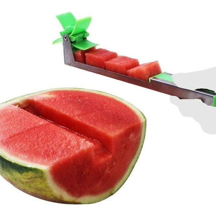 Watermelon Windmill Cutter - Stainless Steel Slicer - Green