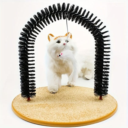Multifunctional Cat Arch Scratcher, Durable Scratching Post, and Cat Grooming Toy