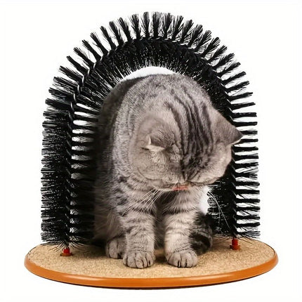 Multifunctional Cat Arch Scratcher, Durable Scratching Post, and Cat Grooming Toy