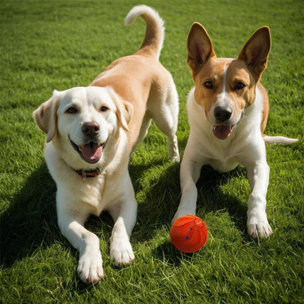 Smart Interactive Dog Toy Ball, Auto-Bouncing and Spinning, E-TPU Bite-Resistant and Rechargeable - Orange