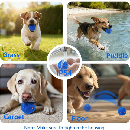 Smart Interactive Dog Toy Ball, Auto-Bouncing and Spinning, E-TPU Bite-Resistant and Rechargeable - Blue