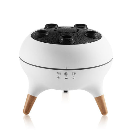 Jellyfish Smoke Ring Aroma Diffuser Humidifier, 7 Color Crack Night Light, Remote Control Timer Essential Oil Diffuser for Bedroom Desk
