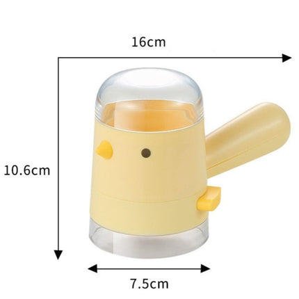 Quantitative Salt Shaker, Press-Type Seasoning Bottle, Dustproof and Moisture-Proof Kitchen Spice Container—Yellow