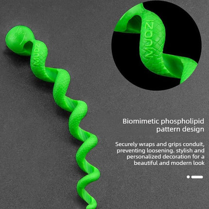 Bicycle Brake Shift Cable Housing Spiral Wound Bike Gear Brake Outer Tube Replacement Accessory-green