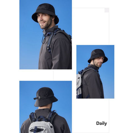 Unisex Quick-Dry Waterproof Bucket Hat – Outdoor Sun Protection Hat for Men & Women – Army Green