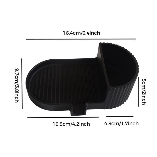 Silicone Soap Dish – Universal Non-Slip Soap Holder Tray for Handmade Soap – Black Amazing Shopping