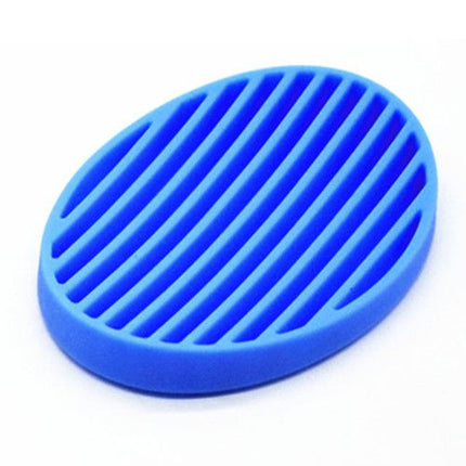 Silicone Soap Saver Pad – Non-Slip Silicone Soap Holder Tray – Blue Amazing Shopping