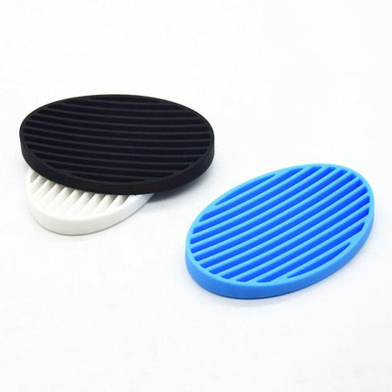 Silicone Soap Saver Pad – Non-Slip Silicone Soap Holder Tray – Blue Amazing Shopping