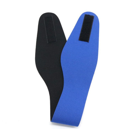 Waterproof Swimming Ear Protection Headband Neoprene Adjustable Hair Band For Shower Pool Kids Adults-Blue