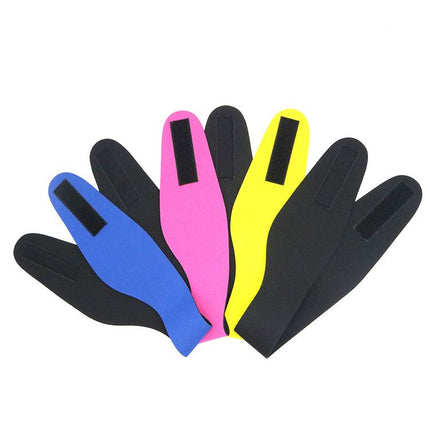 Waterproof Swimming Ear Protection Headband Neoprene Adjustable Hair Band For Shower Pool Kids Adults-Pink