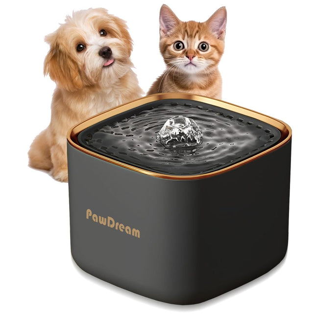 Automatic Cat Water Fountain 2.5L, Ultra-Quiet Pet Drinking Fountain for Cats & Dogs, BPA-Free with Replaceable Filter & Water Level Window