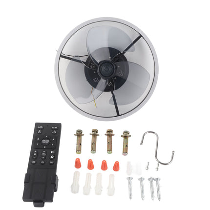 Ceiling Fan Light 6 Speed Remote Control 3 Color LED Ceiling Fan Lamp for Living Room 110V