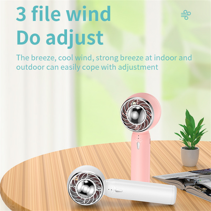 Handheld Fan USB Rechargeable Cooling Fan Silent 2000mAh Fan Summer Cooler Fan for Outdoor Travel