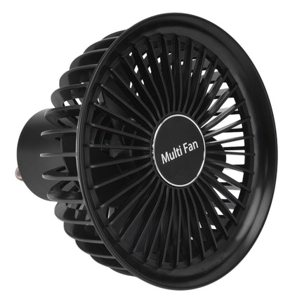 Electric Fan Portable Multifunctional Usb Charging Outdoor Hanging Battery Powered Fan for Home Office Study Camping Black