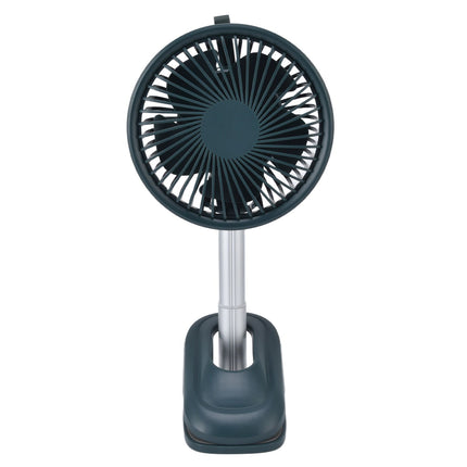 Clip On Fan 360 Degrees Adjustment Clip On USB Charging 3 Speed Modes Strong Airflow Sturdy Clamp Small Desk Fan Green