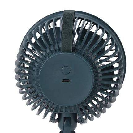 Clip On Fan 360 Degrees Adjustment Clip On USB Charging 3 Speed Modes Strong Airflow Sturdy Clamp Small Desk Fan Green