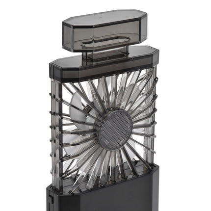 Handheld Fan 3 Speed Ladies Small Fan USB 1200mAh Battery Rechargeable Handheld Portable Pull Out Design Office Fan Black