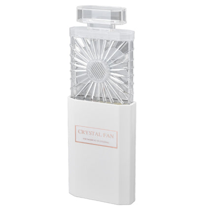 Handheld Fan 3 Speed Ladies Small Fan USB 1200mAh Battery Rechargeable Handheld Portable Pull Out Design Office Fan White