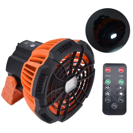 Camping Fan with Light Silent USB Charging 180° Rotation Portable Hook Design 5 LED Fan for Tent Outdoor