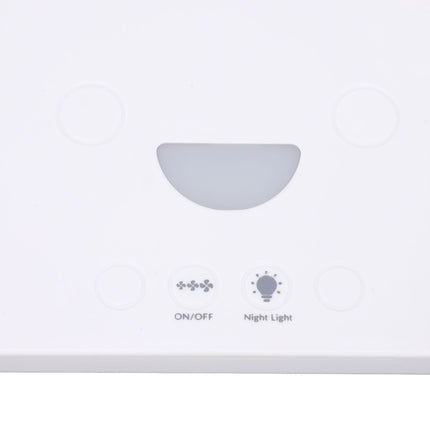 USB Desk Fan Support Wireless Phone Charging Dimmable Night Light 3 Speeds 180 Degrees Adjustable Small Desk Fan