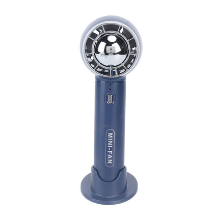 Handheld Fan 3 Speeds USB Charging Strong Wind Lightweight 1200mAh Battery Portable Fan Handheld for Office Travel Blue
