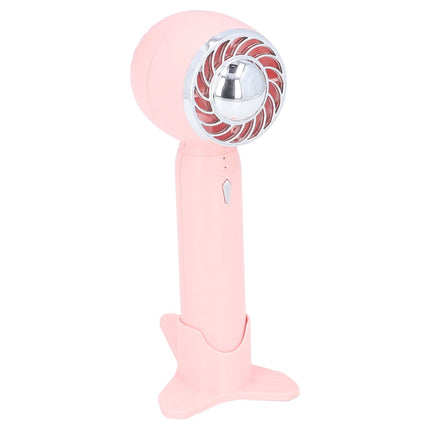 Hand Fan USB 2000mah Battery Charging Supercharged Blades Handheld Desktop Use Portable Rechargeable Fan for Travel Pink