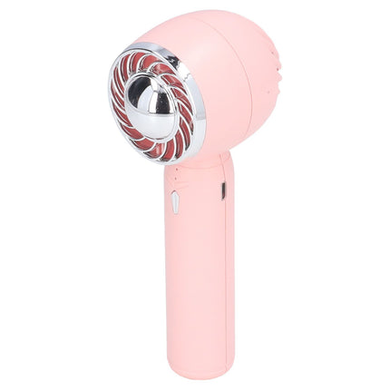 Hand Fan USB 2000mah Battery Charging Supercharged Blades Handheld Desktop Use Portable Rechargeable Fan for Travel Pink