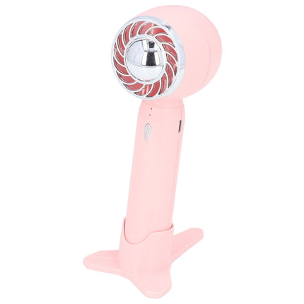Hand Fan USB 2000mah Battery Charging Supercharged Blades Handheld Desktop Use Portable Rechargeable Fan for Travel Pink