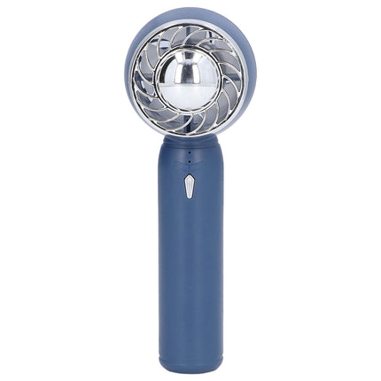 Hand Fan USB 2000mah Battery Charging Supercharged Blades Handheld Desktop Use Portable Rechargeable Fan for Travel Blue