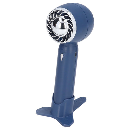 Hand Fan USB 2000mah Battery Charging Supercharged Blades Handheld Desktop Use Portable Rechargeable Fan for Travel Blue