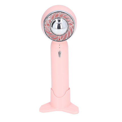 Handheld Fan USB Charging 3 Speeds 2000mAh Mini Portable Desktop Fan for Travel School Office Pink