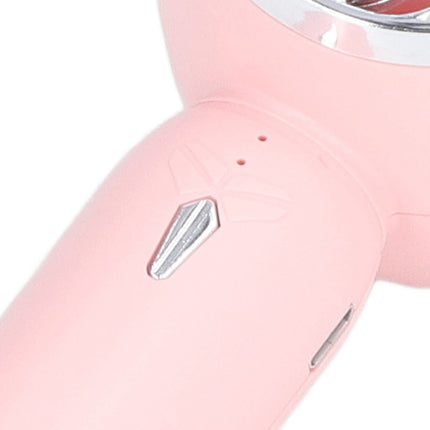 Handheld Fan USB Charging 3 Speeds 2000mAh Mini Portable Desktop Fan for Travel School Office Pink