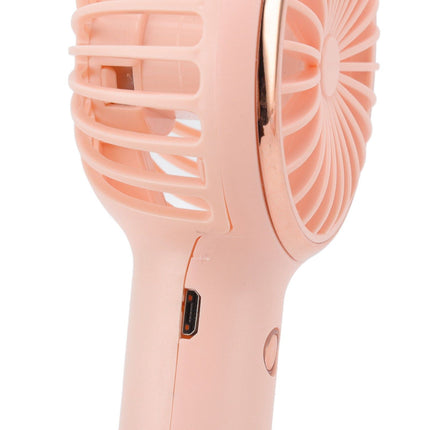 Cat Ears Handheld Fan 3 Levels USB Charging Mini Portable Handheld USB Fan for Outdoor Activities Travelling Pink