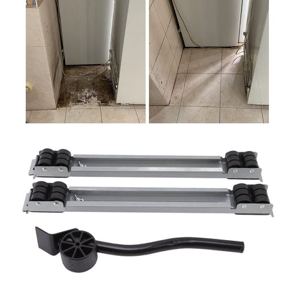 Heavy Duty Extendable Appliance Roller 300KG Load Bearing Detachable Double Row 24 Wheels Appliances Sliders