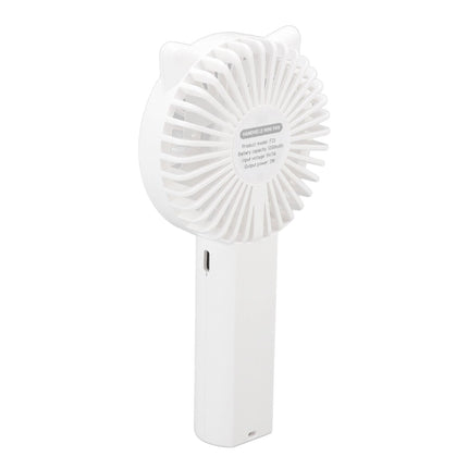 Handheld Mini Fan 3 Different Wind Speeds USB Charging Low Noise Small Fan with Light for Office Dormitory Home