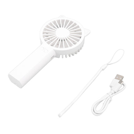 Handheld Mini Fan 3 Different Wind Speeds USB Charging Low Noise Small Fan with Light for Office Dormitory Home