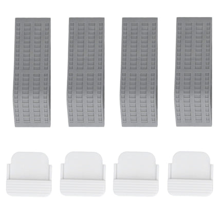 4Set Door Stoppers Non Slip Rubber Door Bottom Stop Wedge Accessories for Home Improvement