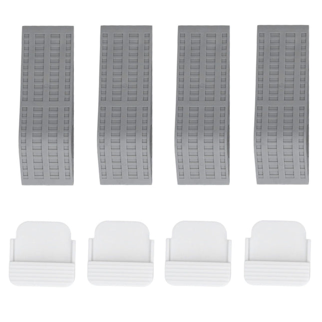 4Set Door Stoppers Non Slip Rubber Door Bottom Stop Wedge Accessories for Home Improvement