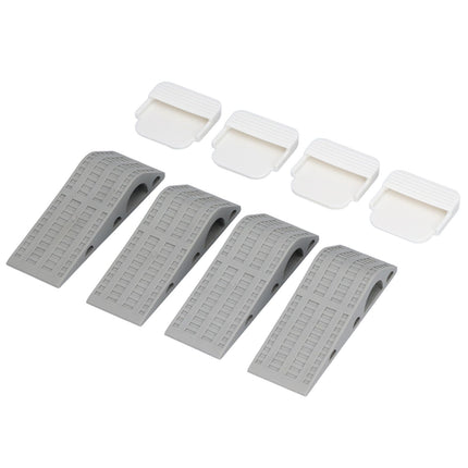 4Set Door Stoppers Non Slip Rubber Door Bottom Stop Wedge Accessories for Home Improvement