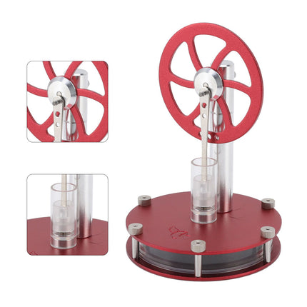 Stirling Engine Model Low Temperature Differential Education Toy Metal Hot Air Engine Motor for Kids Learning