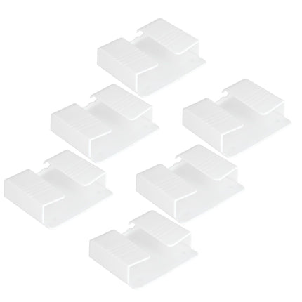 6Pcs Wall Mount Phone Holder Universal Adhesive Mobile Phone Charging Stand for Home Bedroom BathroomWhite