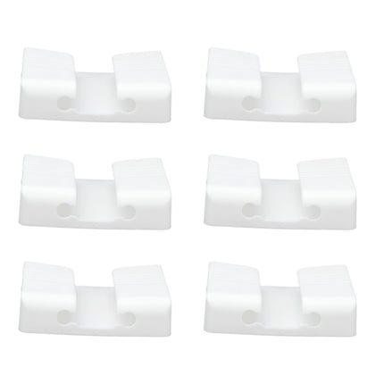 6Pcs Wall Mount Phone Holder Universal Adhesive Mobile Phone Charging Stand for Home Bedroom BathroomWhite